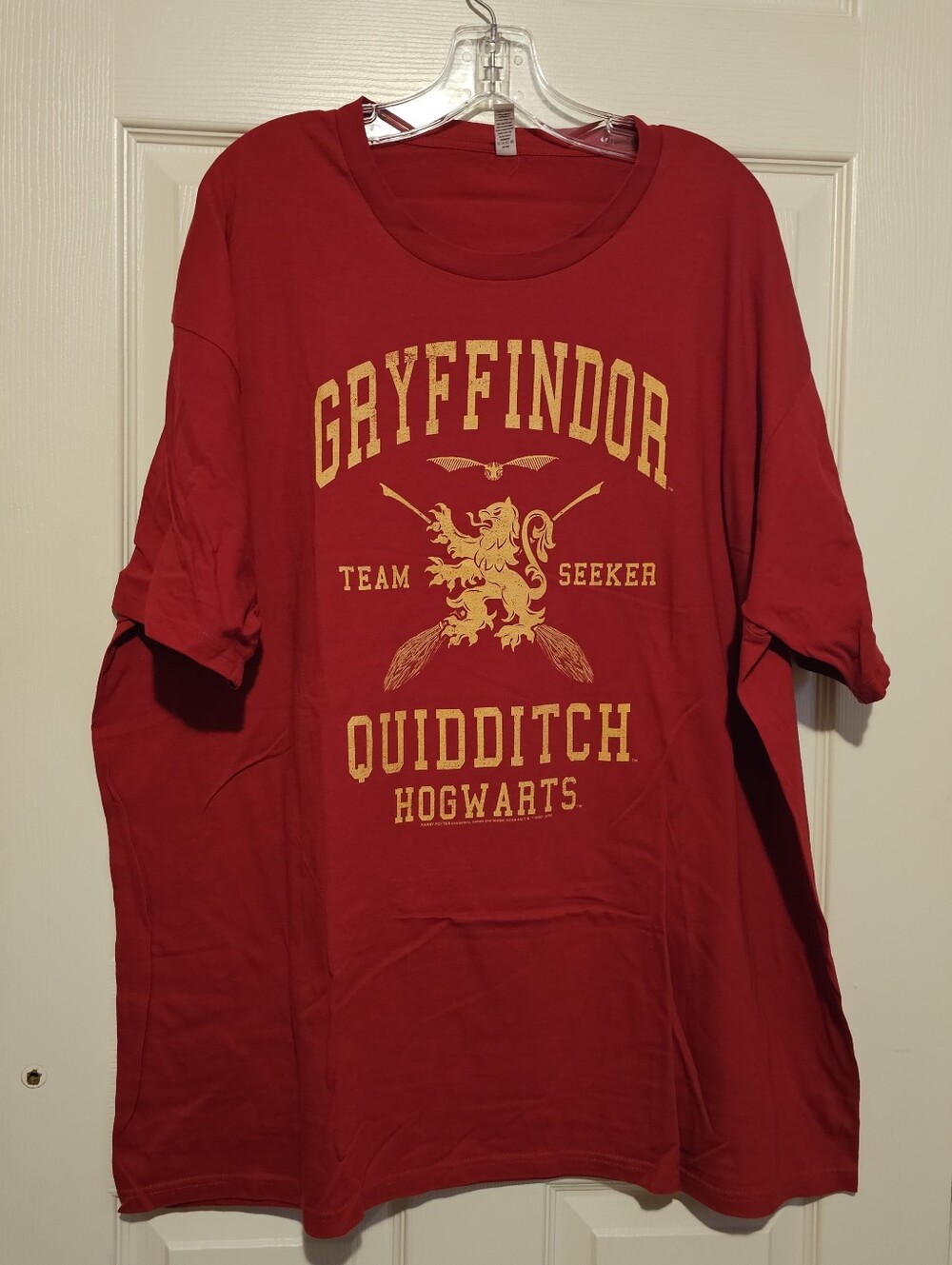 Gryffindor Quidditch Team Hogwarts Red T-Shirt Sz 2XL